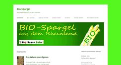 Desktop Screenshot of bio-spargel.de