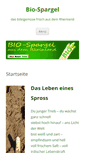 Mobile Screenshot of bio-spargel.de
