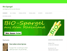 Tablet Screenshot of bio-spargel.de